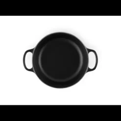 LE CREUSET Cocotte en fonte Ronde 20 cm Noir mat Signature Hot