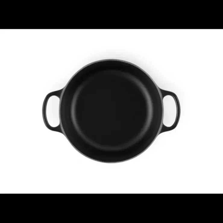 LE CREUSET Cocotte en fonte Ronde 20 cm Noir mat Signature Hot