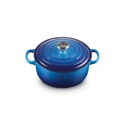 LE CREUSET Cocotte en Fonte Ronde 20 cm Azur Signature Sale