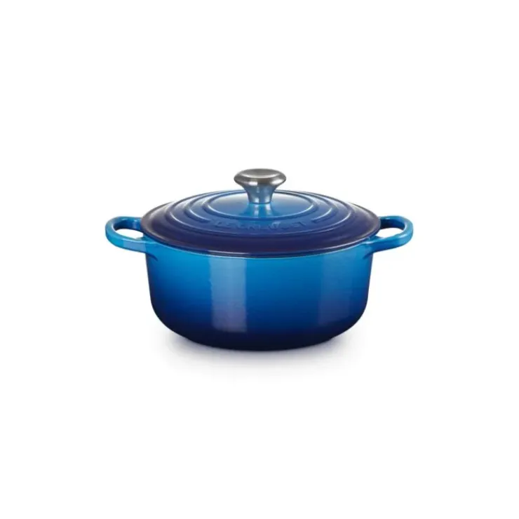 LE CREUSET Cocotte en Fonte Ronde 20 cm Azur Signature Sale