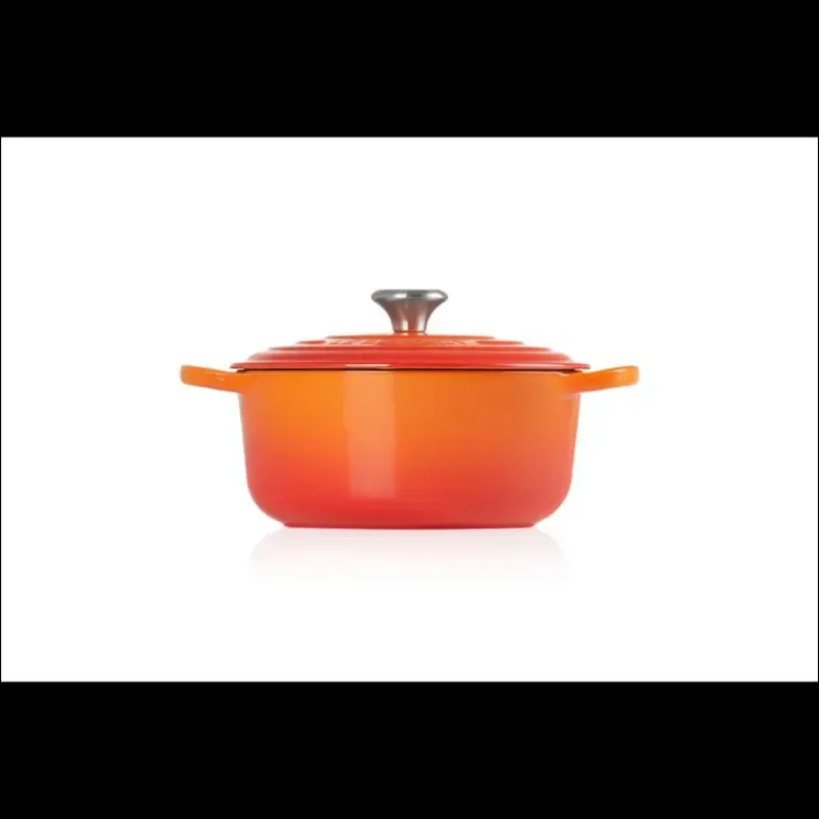 LE CREUSET Cocotte en Fonte Ronde 20 cm Volcanique Signature Online
