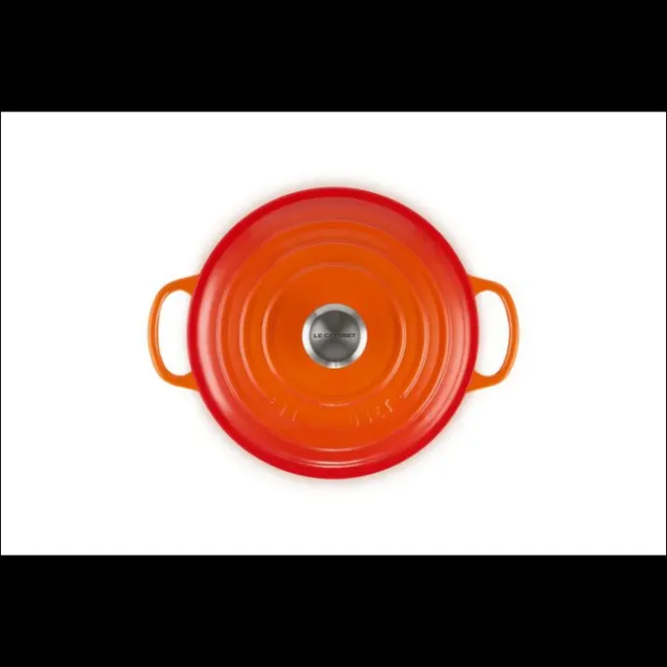 LE CREUSET Cocotte en Fonte Ronde 20 cm Volcanique Signature Online