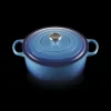 LE CREUSET Cocotte en Fonte Ronde 28 cm Signature Azur Sale