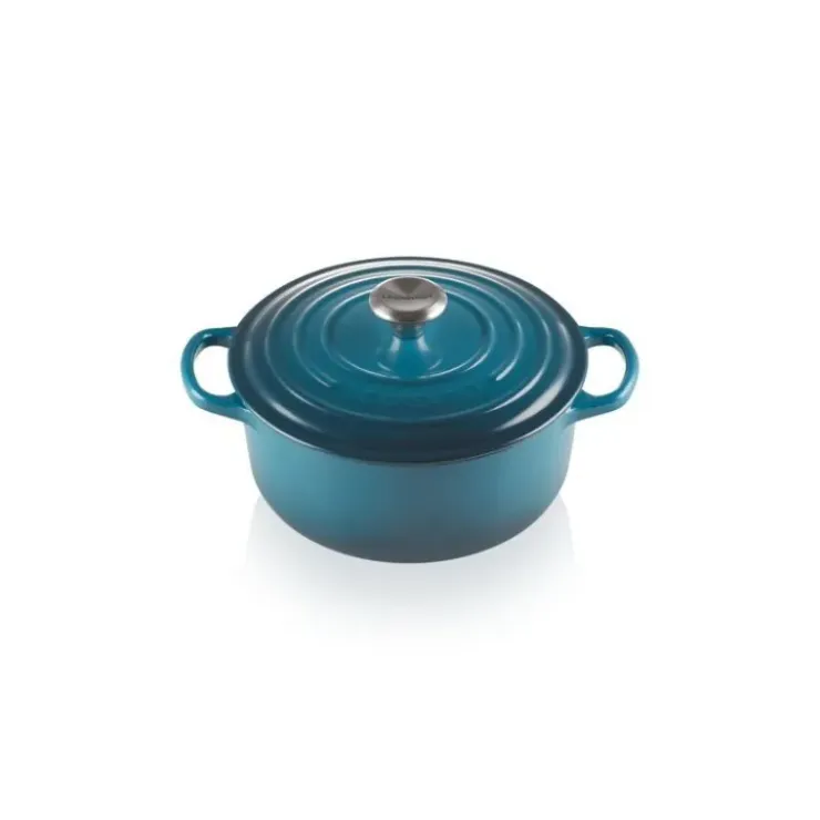 LE CREUSET Cocotte en Fonte Ronde 20 cm Deep Teal Signature Outlet