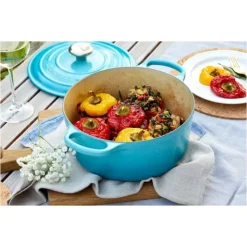 LE CREUSET Cocotte en fonte Ronde 24 cm Caraïbes Signature