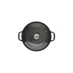 CHASSEUR Cocotte en Fonte Ronde 28 cm Caviar Hot