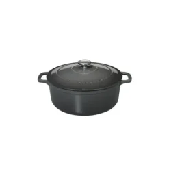 CHASSEUR Cocotte en Fonte Ronde 28 cm Caviar Hot