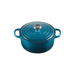 LE CREUSET Cocotte en fonte Ronde 24 cm Deep Teal Signature