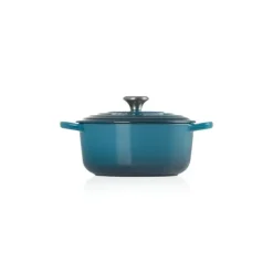 LE CREUSET Cocotte en fonte Ronde 24 cm Deep Teal Signature