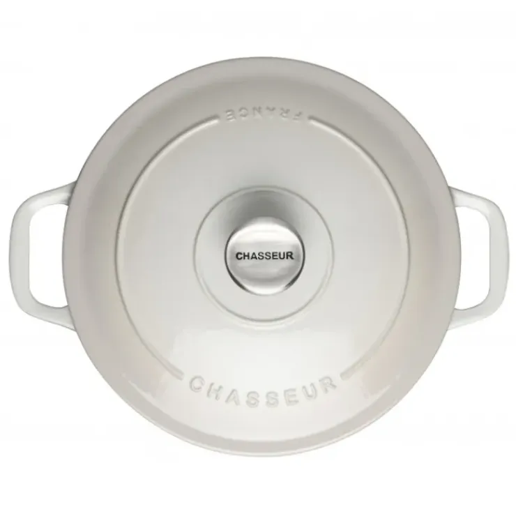CHASSEUR Cocotte en Fonte Ronde 20 cm Macadamia Hot