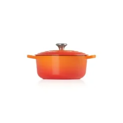 LE CREUSET Cocotte en Fonte Ronde 22 cm Volcanique Signature Sale