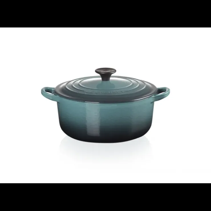 LE CREUSET Cocotte en Fonte Ronde Tradition 26 cm Océan Hot