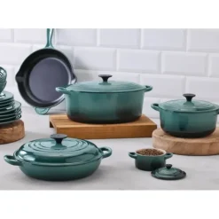 LE CREUSET Cocotte en Fonte Ronde Tradition 20 cm Océan Clearance