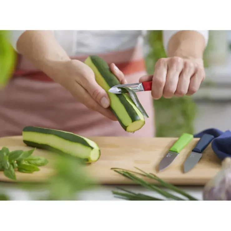 OPINEL Coffret 2 Couteaux de Cuisine et un Eplucheur Les Essentiels + Clearance