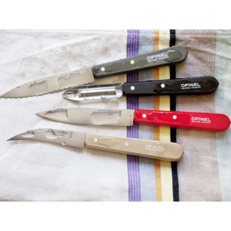 OPINEL Coffret 3 Couteaux de Cuisine et un Eplucheur Loft Les Essentiels New