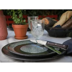 OPINEL Coffret 4 Couteaux de Table Frêne Sombre Facette Clearance