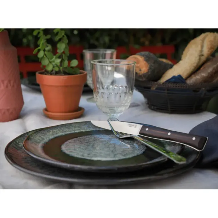 OPINEL Coffret 4 Couteaux de Table Frêne Sombre Facette Clearance