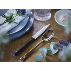 OPINEL Coffret 4 Couteaux de Table Frêne Sombre Facette Clearance