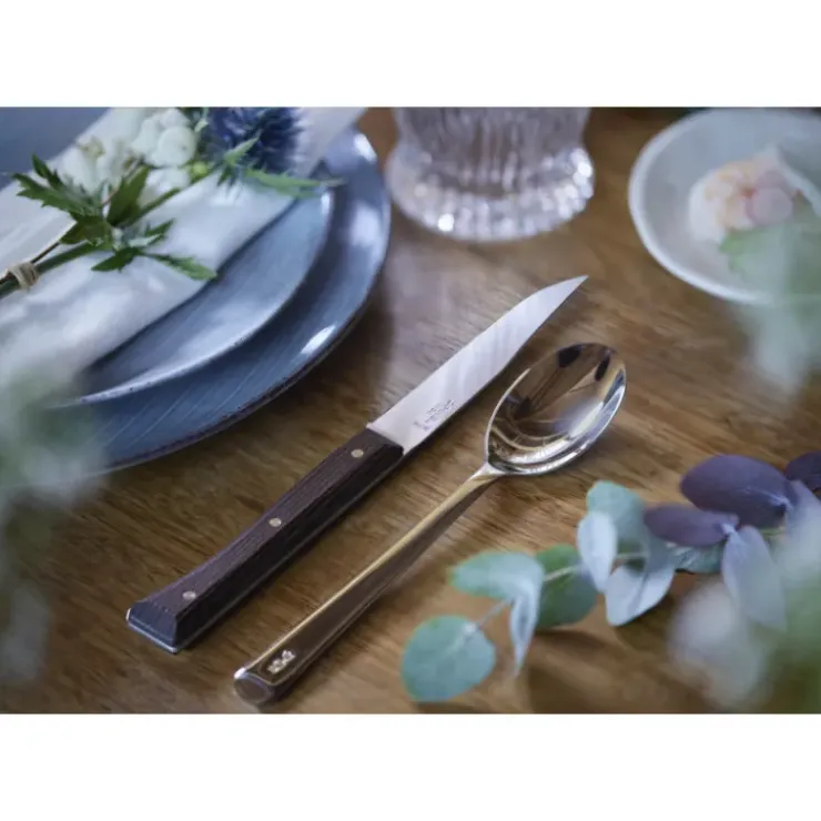 OPINEL Coffret 4 Couteaux de Table Frêne Sombre Facette Clearance