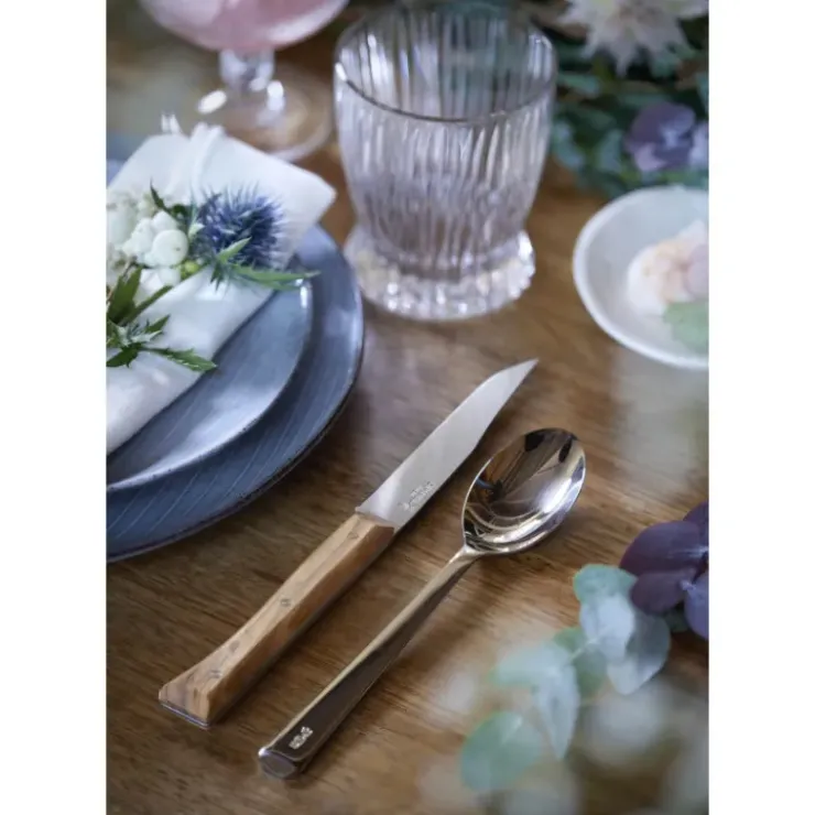 OPINEL Coffret 4 Couteaux de Table Olivier Facette