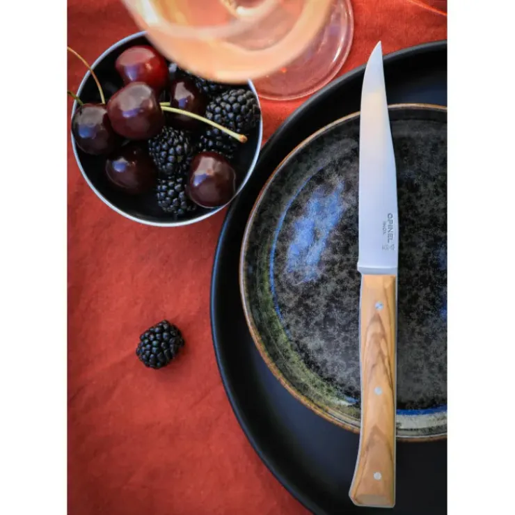 OPINEL Coffret 4 Couteaux de Table Olivier Facette