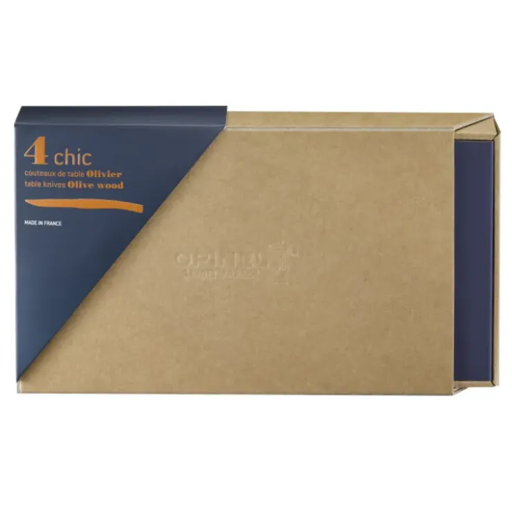 OPINEL Coffret 4 Couteaux de Table Olivier Table Chic Best