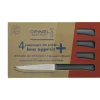 OPINEL Coffret 4 Couteaux de Table Anthracite Microdenté Bon Appétit + Hot