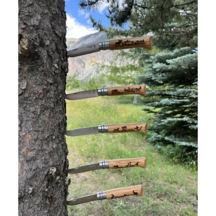 OPINEL Coffret 6 Couteaux Gravure Animalia