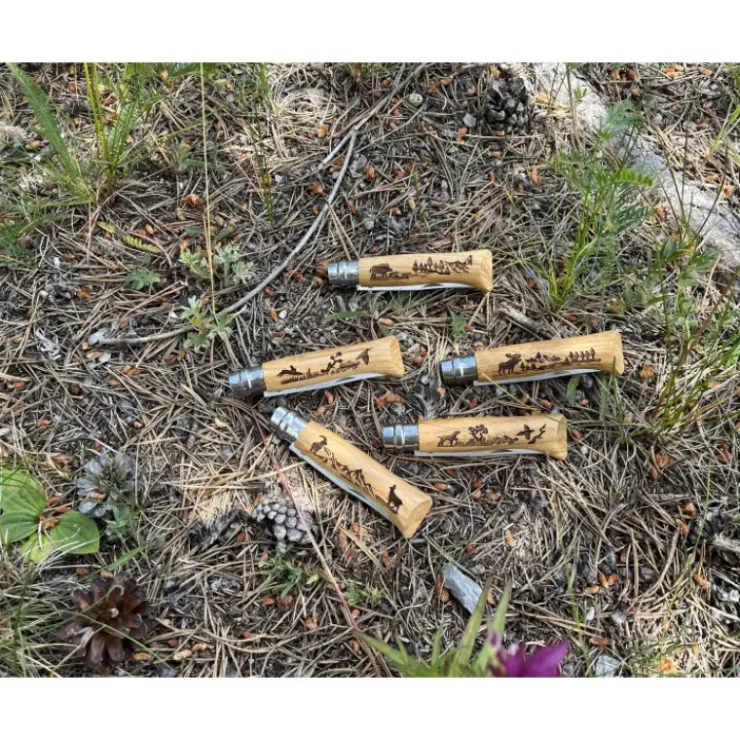 OPINEL Coffret 6 Couteaux Gravure Animalia