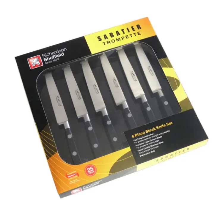 SABATIER TROMPETTE Coffret 6 Couteaux Steak 23 cm