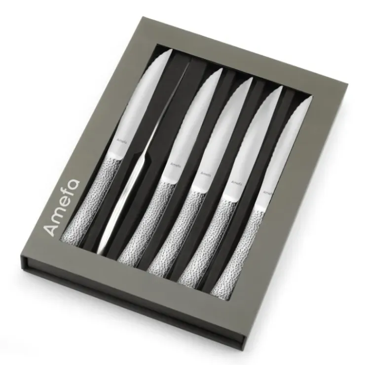 AMEFA Coffret 6 Couteaux Steak Bongo 23 cm Outlet