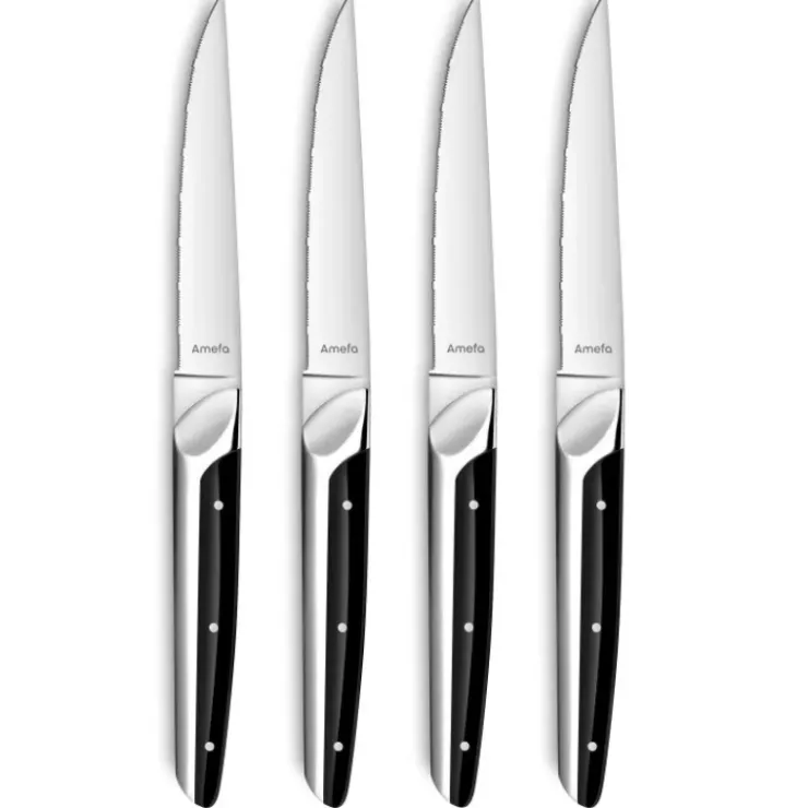AMEFA Coffret 4 Couteaux Steak Emperor 23,2 cm Best