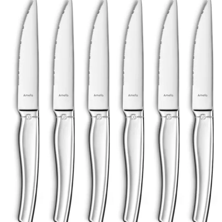 AMEFA Coffret 6 Couteaux Steak Goliath 22 cm Hot