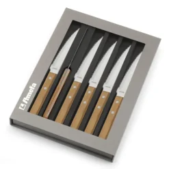 AMEFA Coffret 6 Couteaux Steak Pizza Bois 21,5 cm Sale