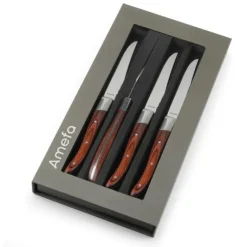 AMEFA Coffret 4 Couteaux Steak Royal Steak Bois 22,5 cm Online