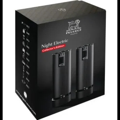 PEUGEOT Coffret 2 Moulins Electriques Sel & Poivre Noir Mat 15 cm Online