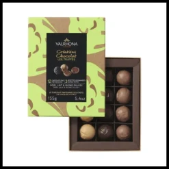 VALRHONA Coffret 12 Truffes Enrobage Chocolat 150 g Discount