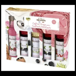 MONIN Coffret Dégustation Sirops pour Cocktails et Pétillants 5 x 5 cl Outlet