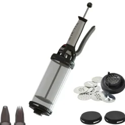 DE BUYER Coffret Le Tube Piston à Pâtisserie + Douilles et Kit Sablé New