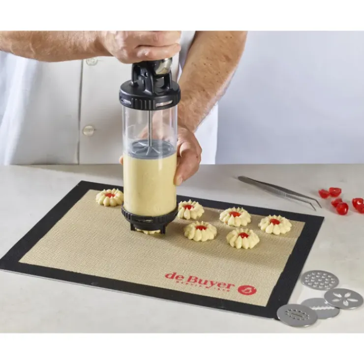 DE BUYER Coffret Le Tube Piston à Pâtisserie + Douilles et Kit Sablé New
