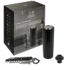 PEUGEOT Coffret Pompe à Vin Electrique ABS + Tire-Bouchon Clavelin Best