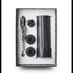 PEUGEOT Coffret Pompe à Vin Electrique ABS + Tire-Bouchon Clavelin Best