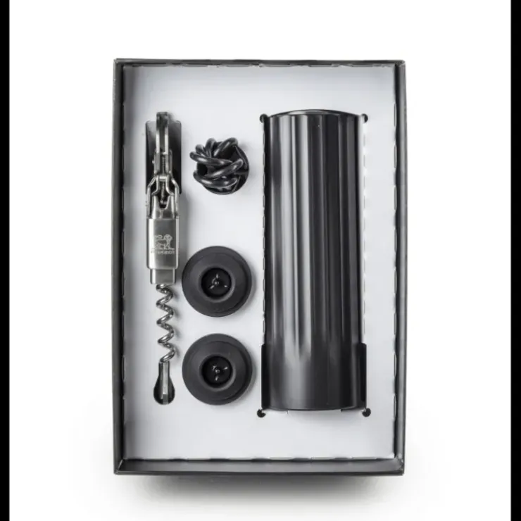 PEUGEOT Coffret Pompe à Vin Electrique ABS + Tire-Bouchon Clavelin Best