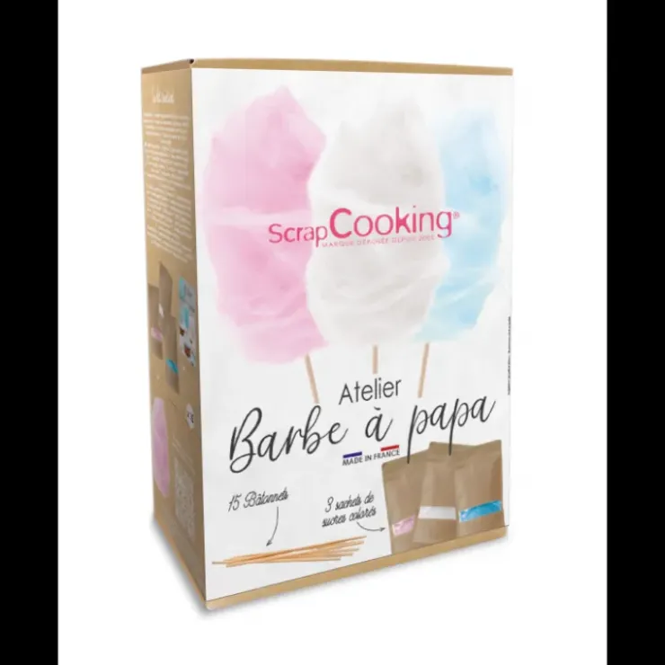 SCRAPCOOKING Coffret Préparation Barbe à Papa 3 x 160 g Online
