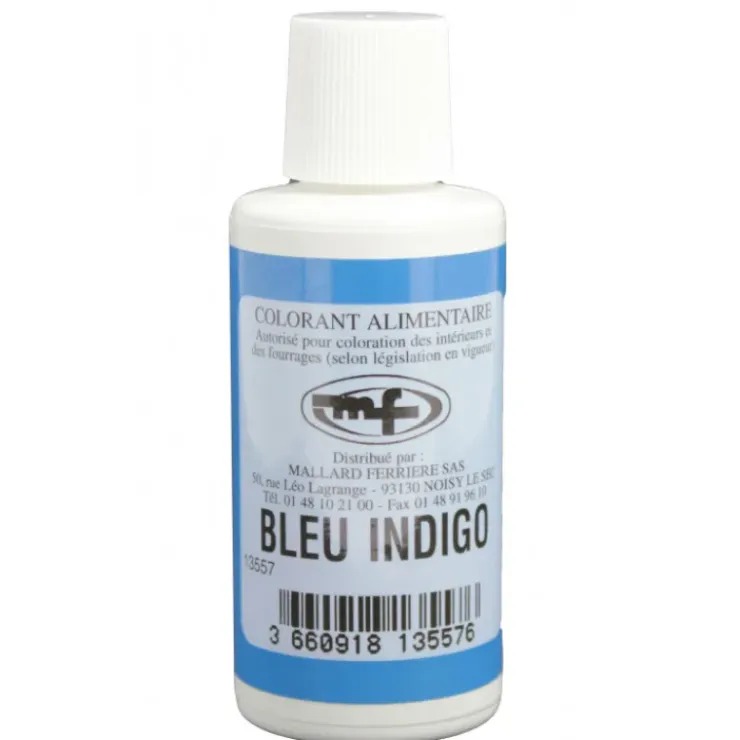 MALLARD FERRIERE Colorant alimentaire Bleu Indigo E132 Liquide 100ml Hot