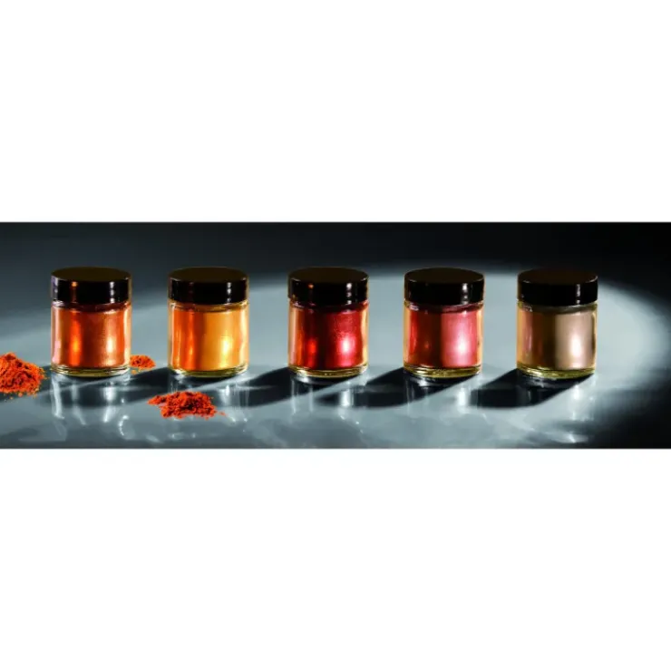 MALLARD FERRIERE Colorant alimentaire Cuivre Rouge Poudre Scintillante Sale