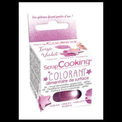 SCRAPCOOKING Colorant Alimentaire de Surface Irisé Violet 5 g New