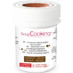 SCRAPCOOKING Colorant Alimentaire en Poudre Marron 5g Best