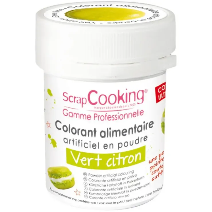SCRAPCOOKING Colorant Alimentaire en Poudre Vert Clair 5g Best