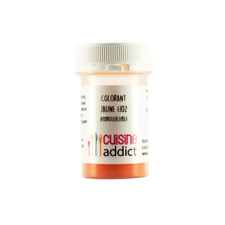 CUISINEADDICT Colorant alimentaire Jaune E102 10g Poudre Hydrosoluble Outlet